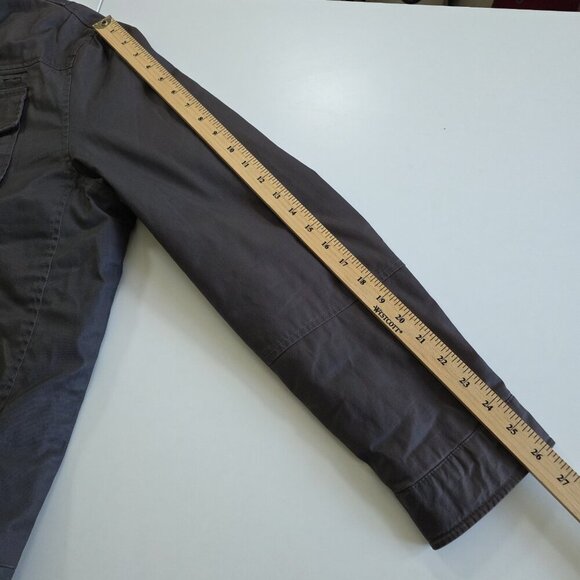 Levi's Trucker  Jacket Men XL Gray Waxed Denim Sherpa Lined Pockets Western FLAW - Picture 6 of 16